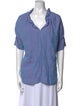 Finley Linen V-Neck Button-Up Top