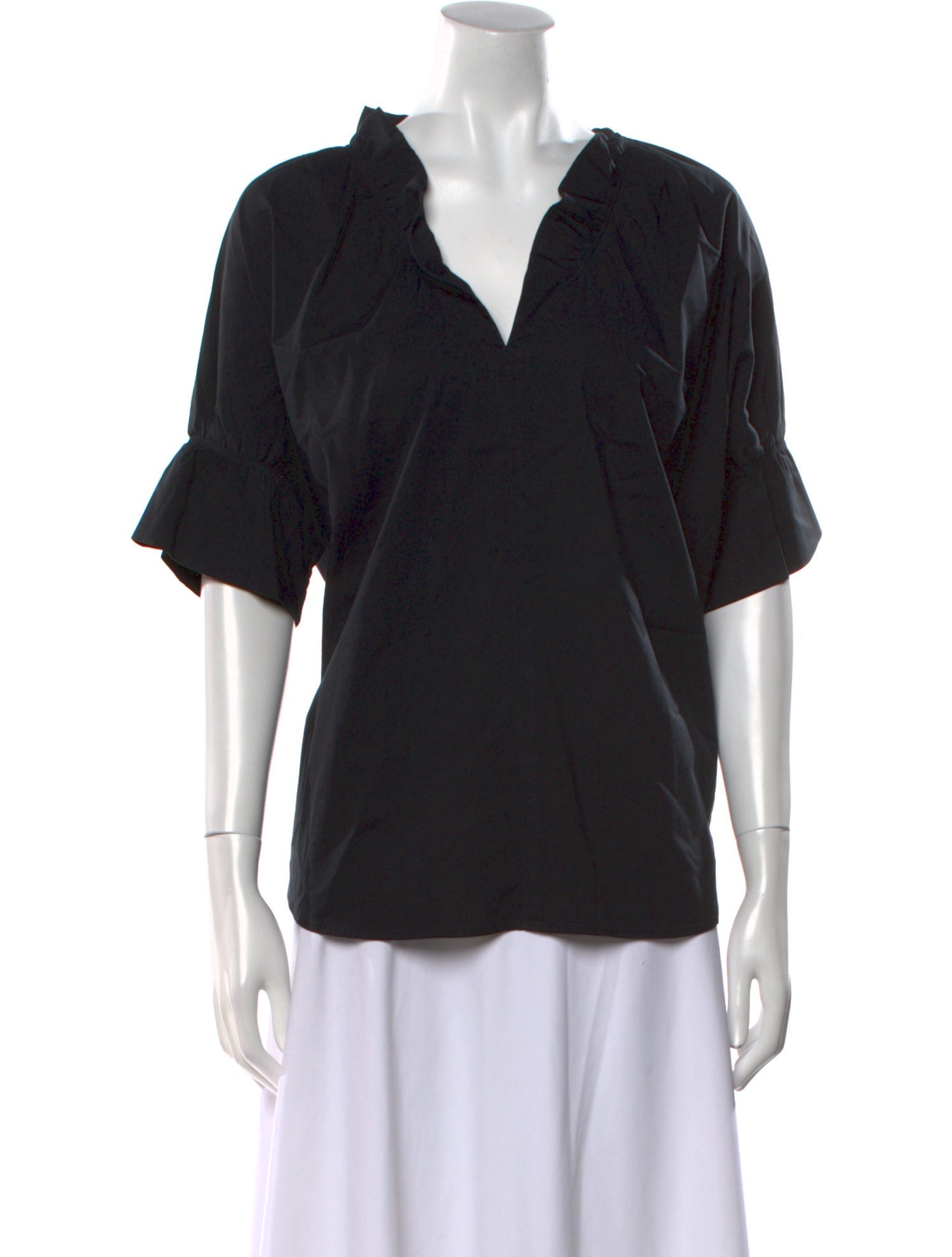 Finley V-Neck Short Sleeve Blouse