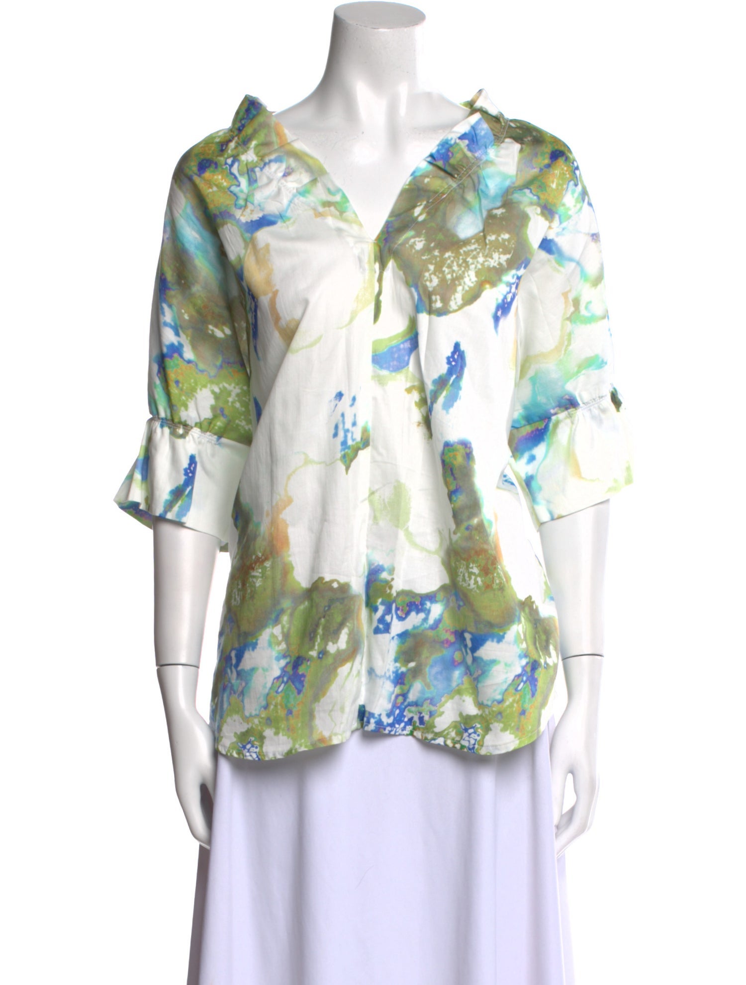 Finley Floral Print V-Neck Blouse