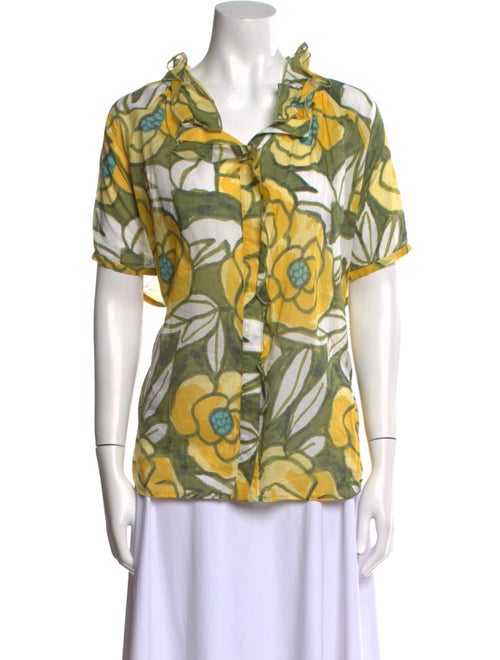 Finley Floral Print V-Neck Blouse