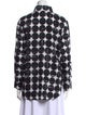 Finley Polka Dot Print Long Sleeve Button-Up Top