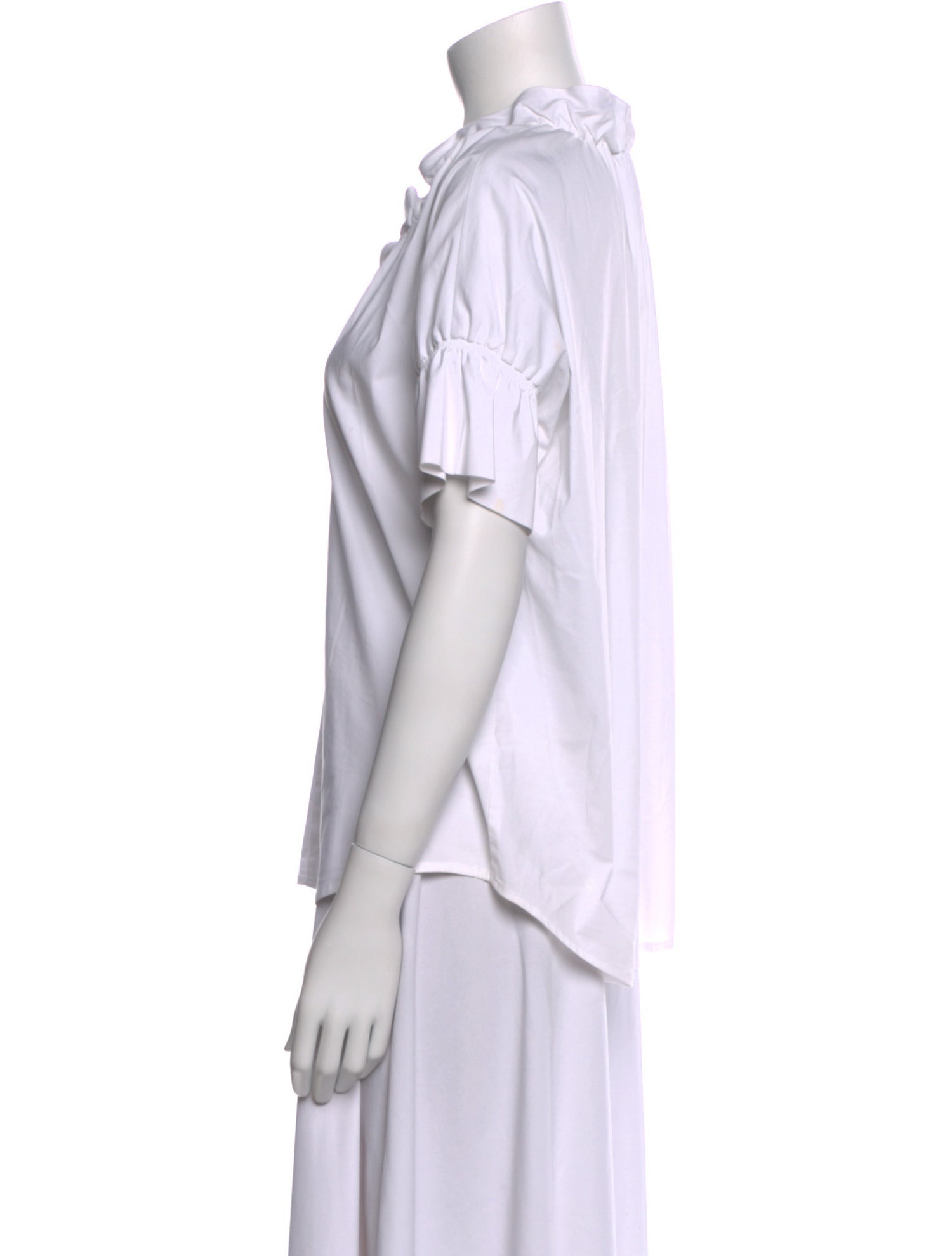 Finley V-Neck Short Sleeve Button-Up Top