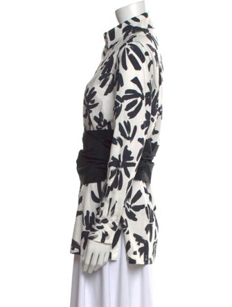 Finley Printed Long Sleeve Button-Up Top