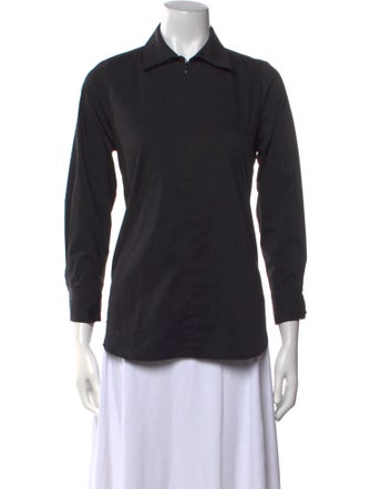 Finley Three-Quarter Sleeve Button-Up Top