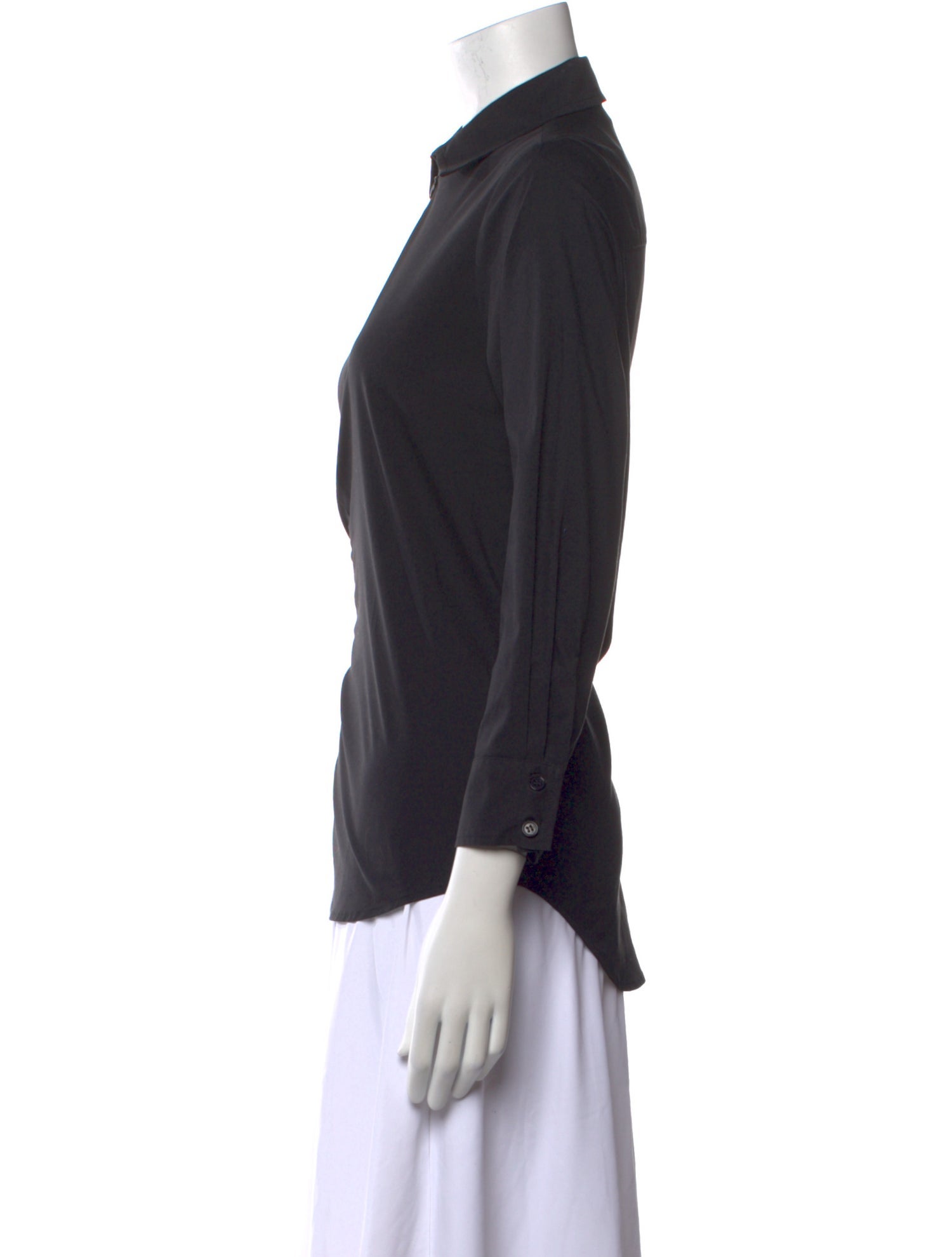 Finley Three-Quarter Sleeve Button-Up Top