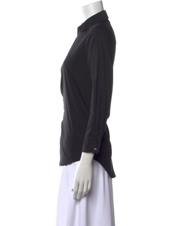 Finley Three-Quarter Sleeve Button-Up Top