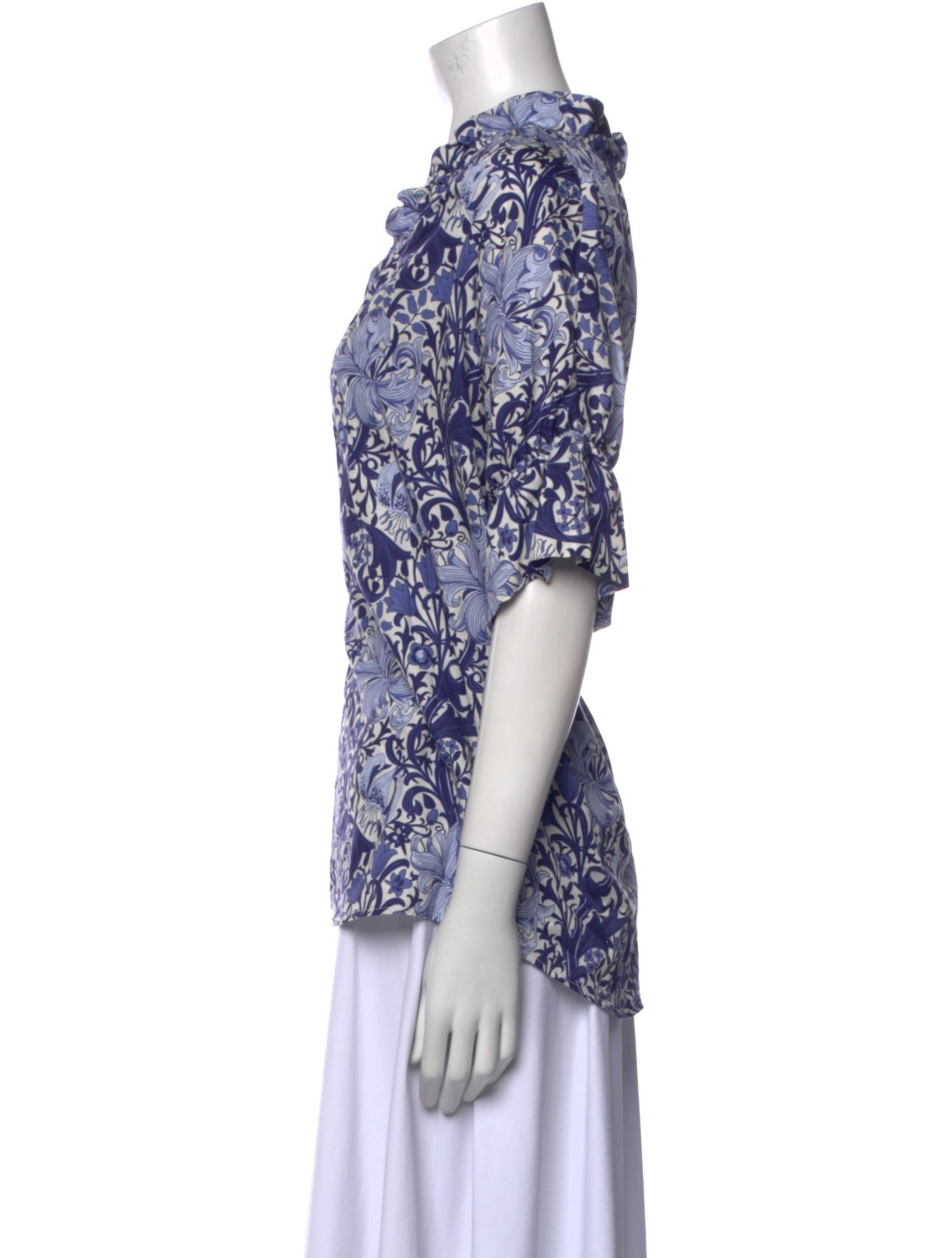 Finley Printed V-Neck Blouse