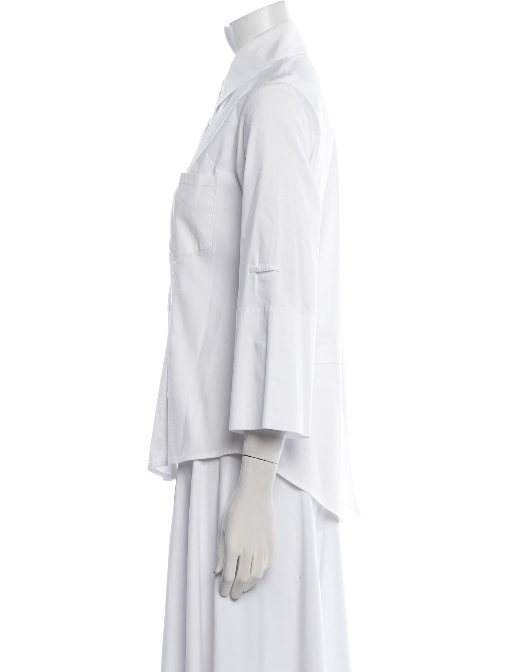 Finley Three-Quarter Sleeve Button-Up Top