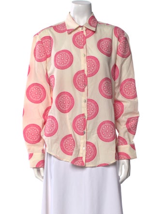 Finley Printed Long Sleeve Button-Up Top