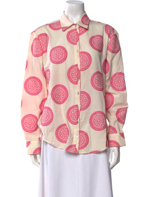 Finley Printed Long Sleeve Button-Up Top