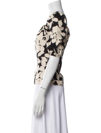 Finley Floral Print Square Neckline Blouse