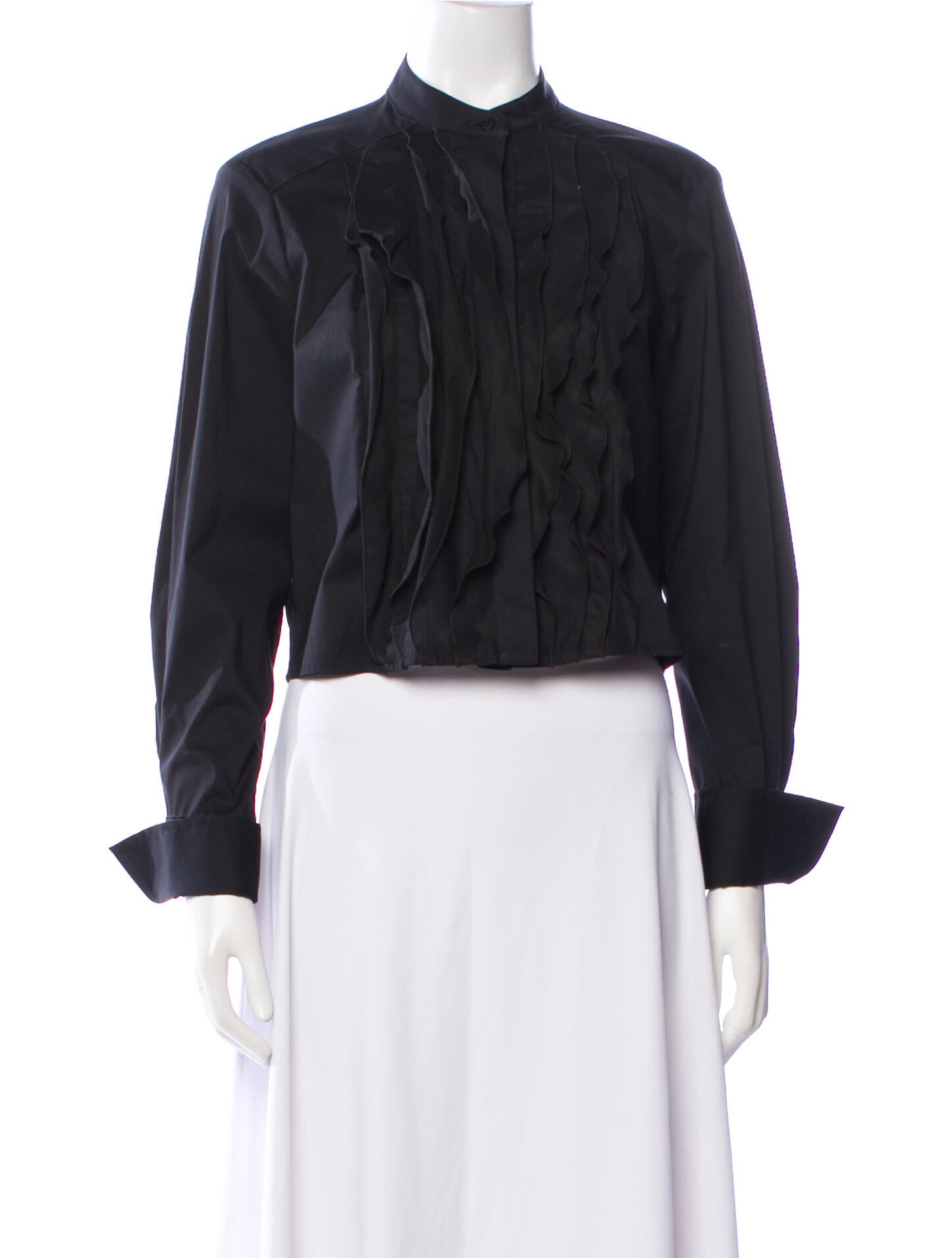 Finley Mock Neck Long Sleeve Crop Top