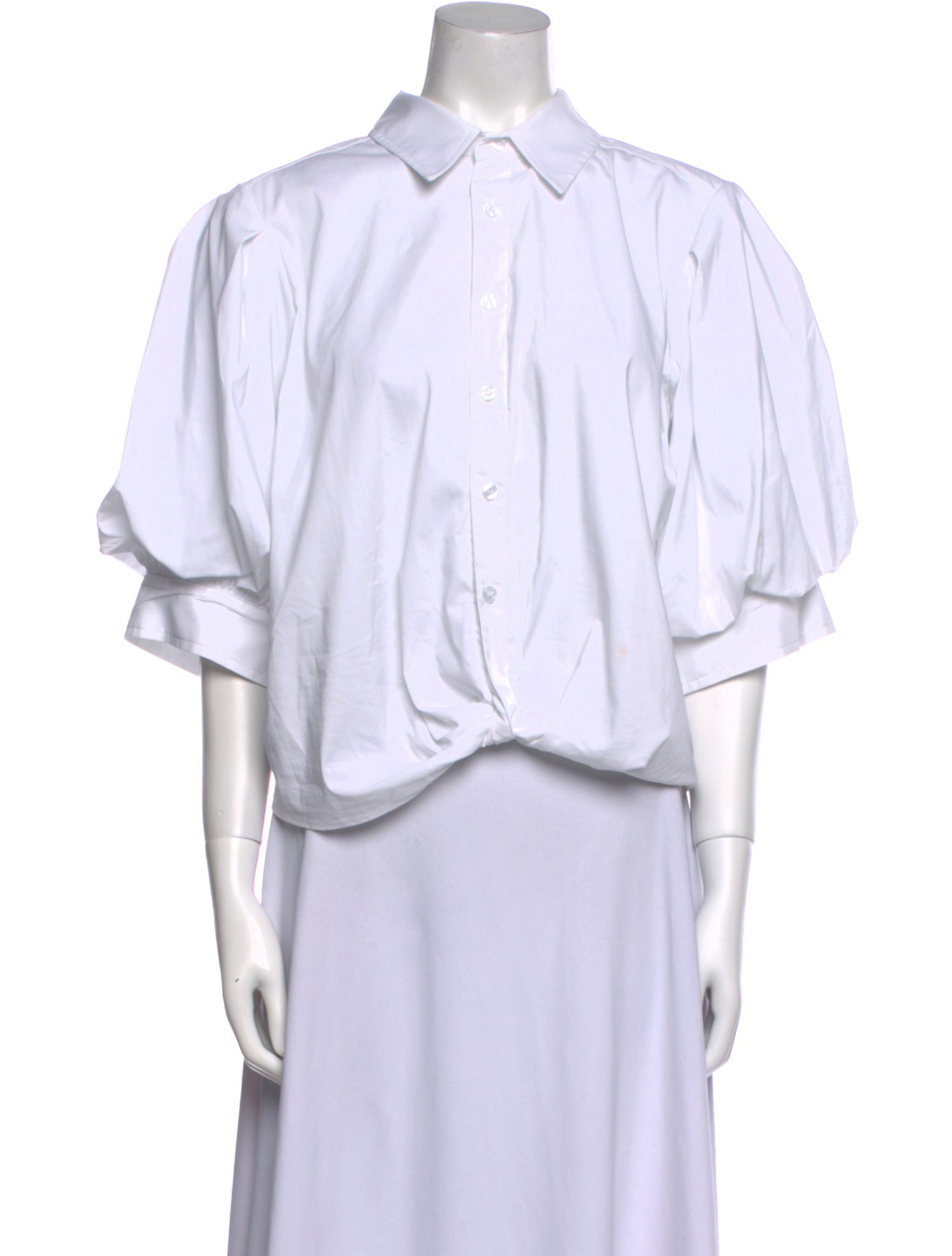 Finley Three-Quarter Sleeve Button-Up Top