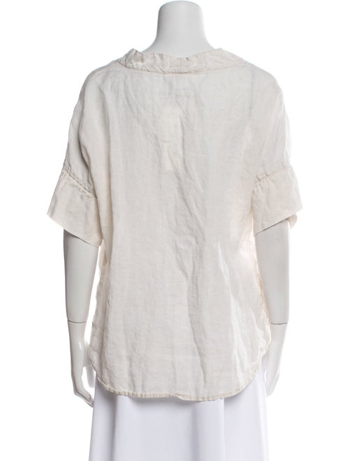 Finley V-Neck Short Sleeve Blouse