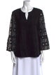 Finley Bamboo Lace Pattern Blouse