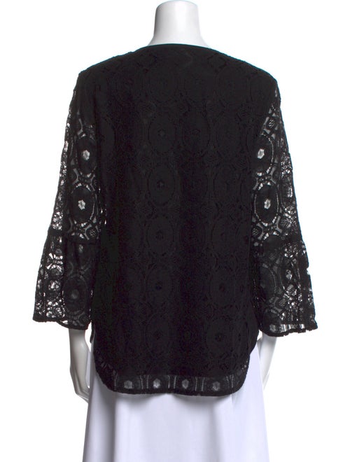 Finley Bamboo Lace Pattern Blouse