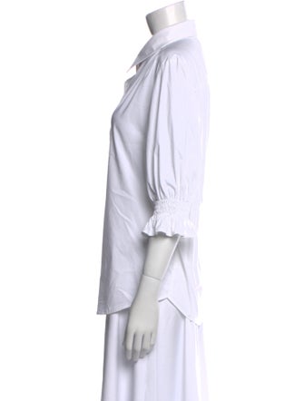 Finley Three-Quarter Sleeve Button-Up Top