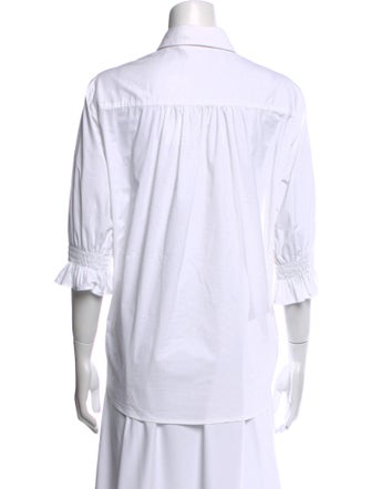 Finley Three-Quarter Sleeve Button-Up Top