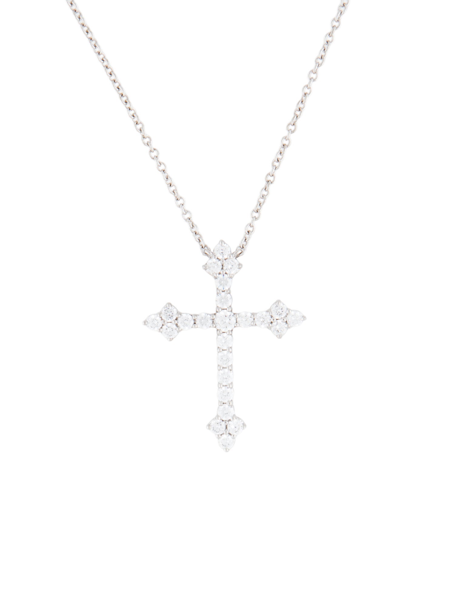 Fantasia by DeSerio Cubic Zirconia Cross Pendant Necklace