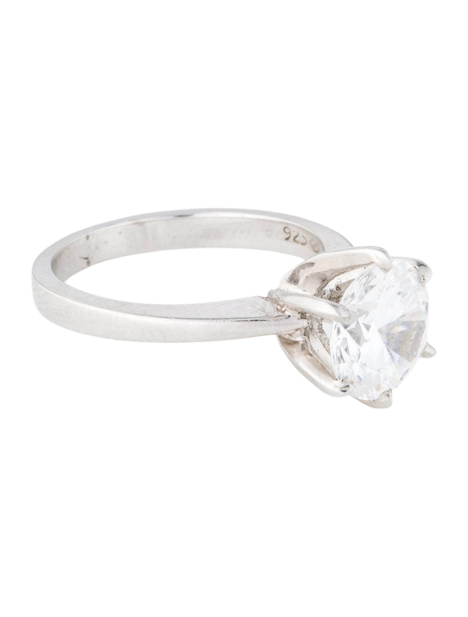 Fantasia by DeSerio Cubic Zirconia Solitaire Cocktail Ring