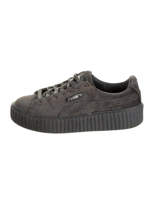 Fenty Suede Platform Sneakers Grey