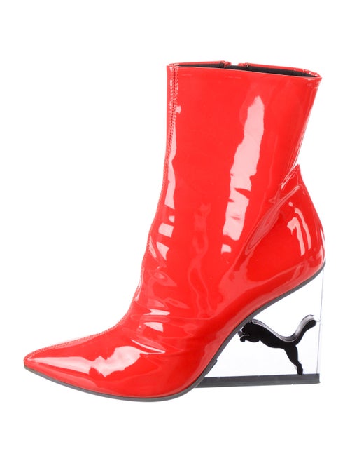 Fenty Patent Leather Lace-Up Boots