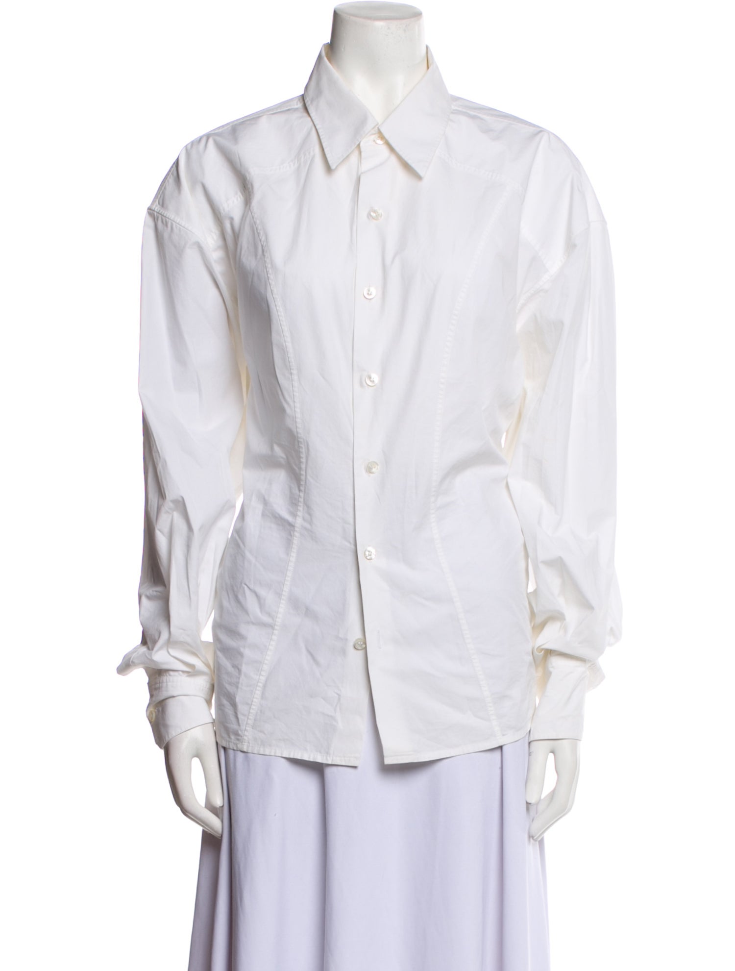 Fenty Long Sleeve Button-Up Top