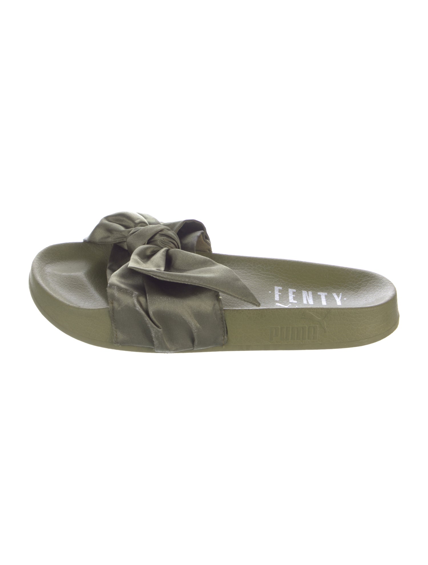 Fenty Satin Bow Accents Slides