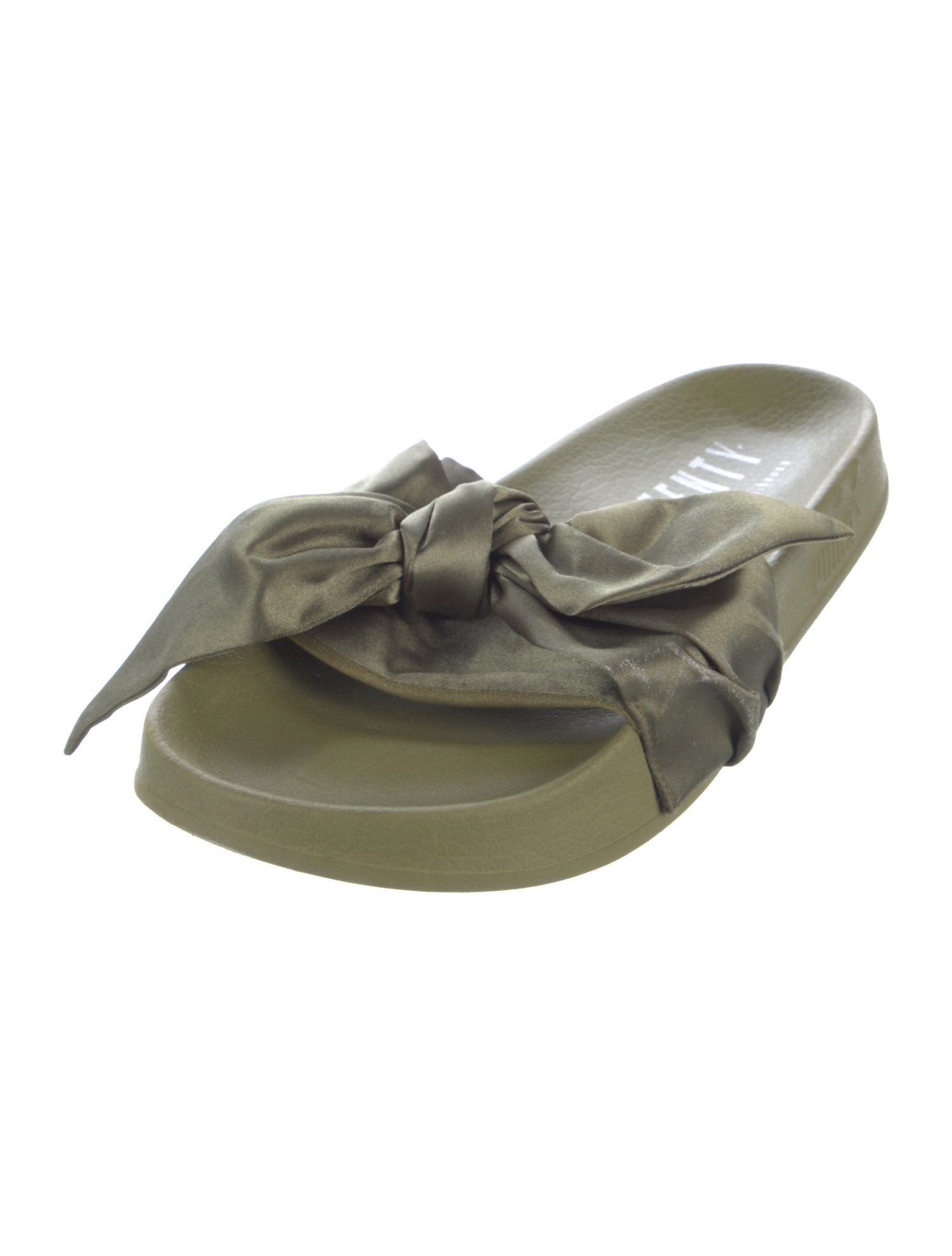Fenty Satin Bow Accents Slides