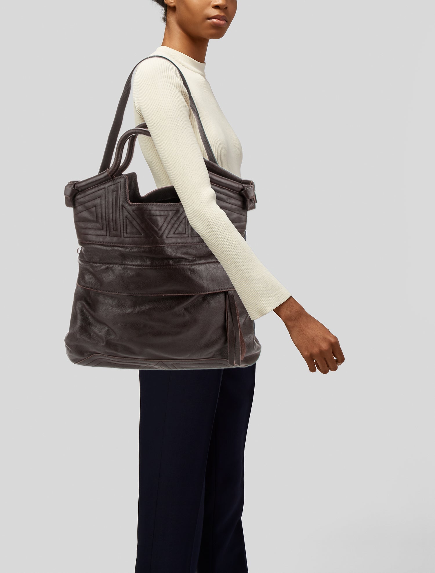 Foley + Corinna Leather Top Handle Bag