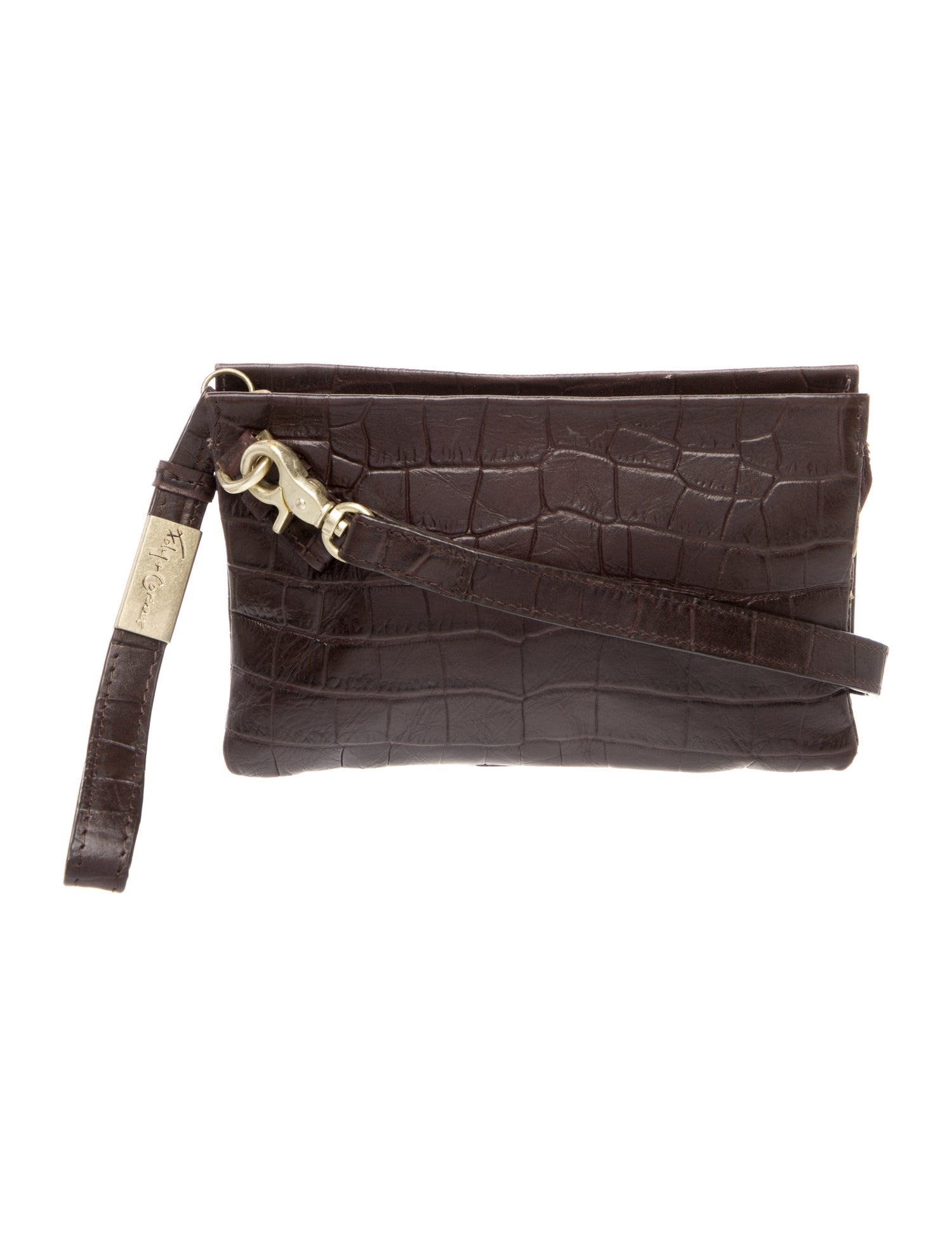 Foley + Corinna Embossed Leather Clutch