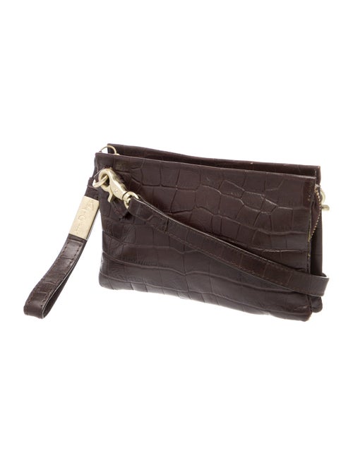 Foley + Corinna Embossed Leather Clutch