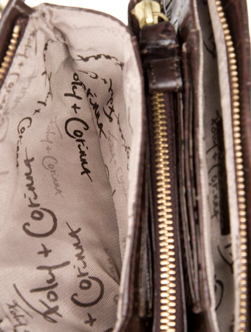 Foley + Corinna Embossed Leather Clutch