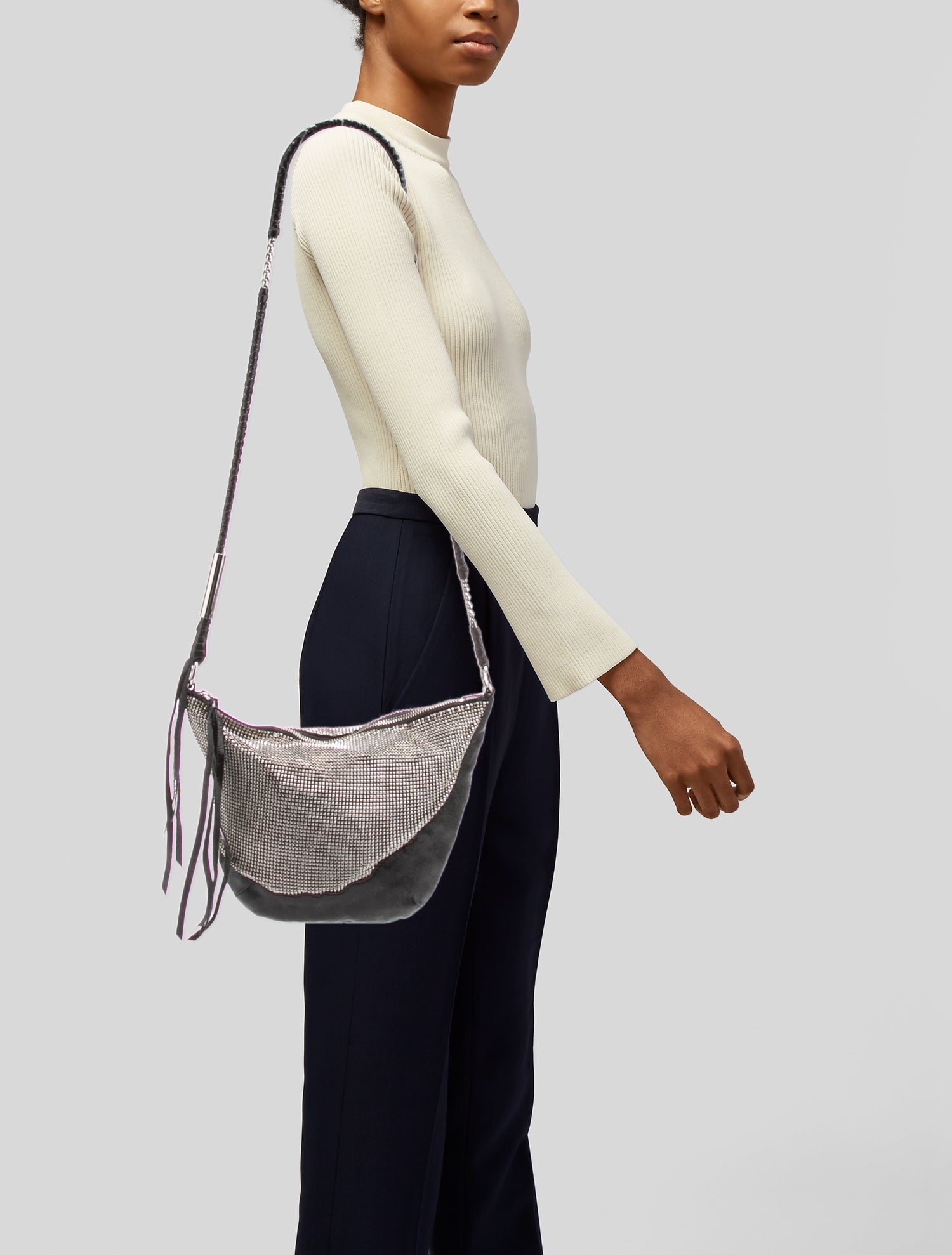 Foley + Corinna Metal Crossbody Bag