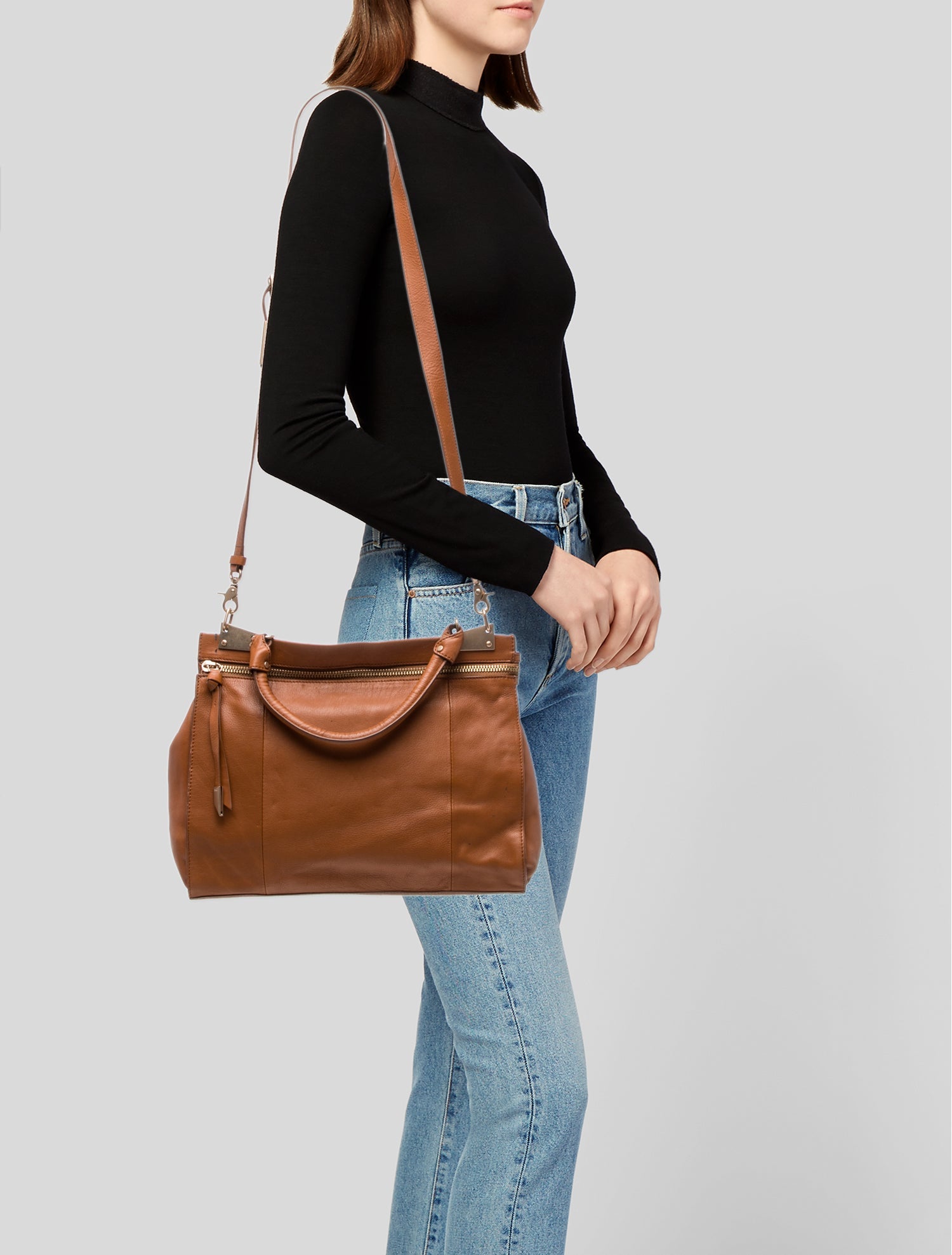 Foley + Corinna Leather Top Handle Bag