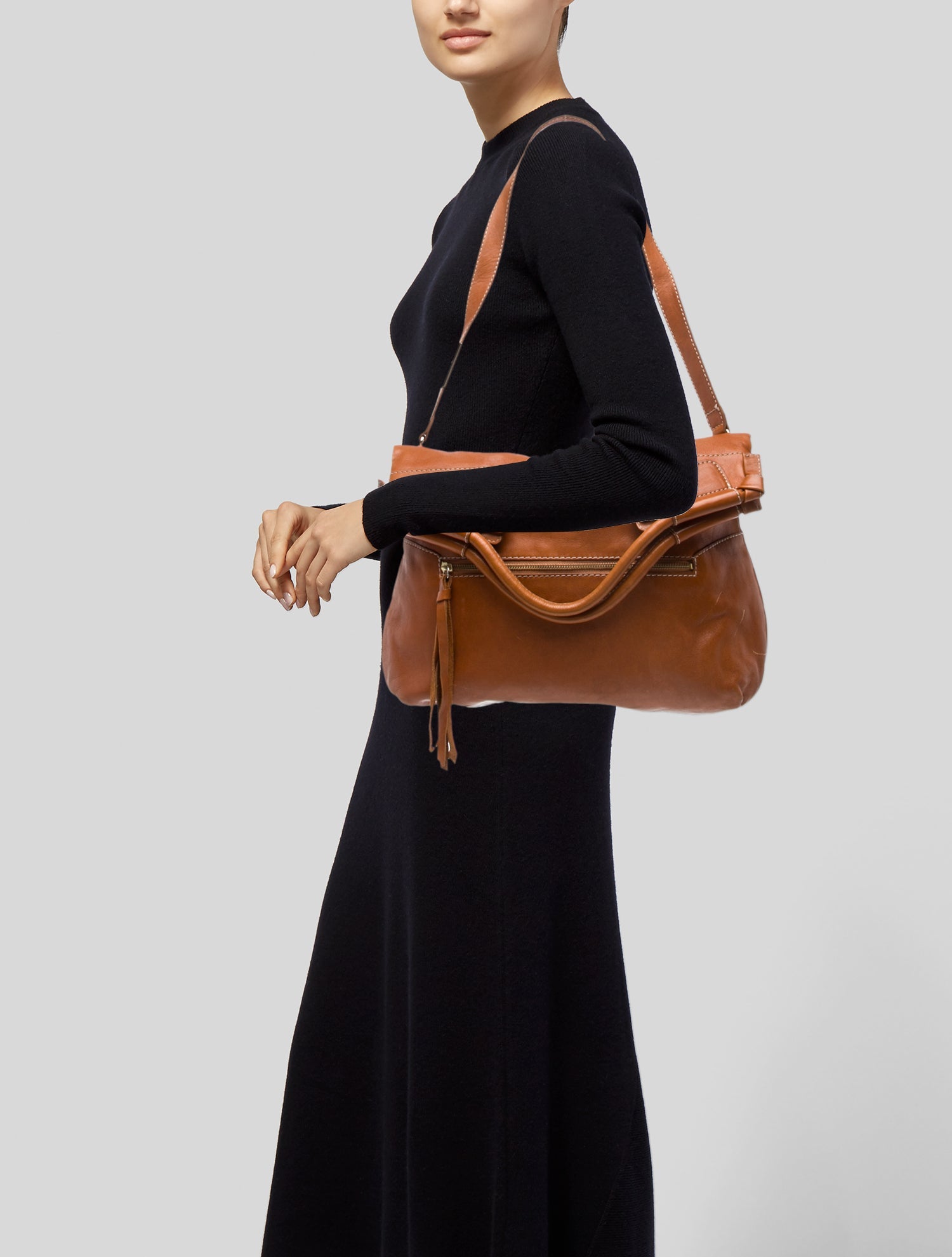 Foley + Corinna Leather Top Handle Bag