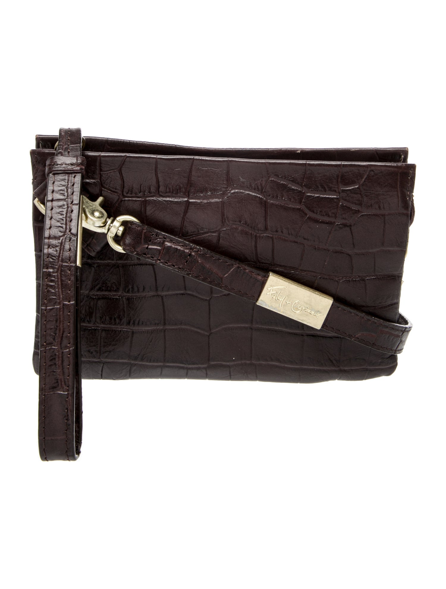Foley + Corinna Embossed Leather Clutch