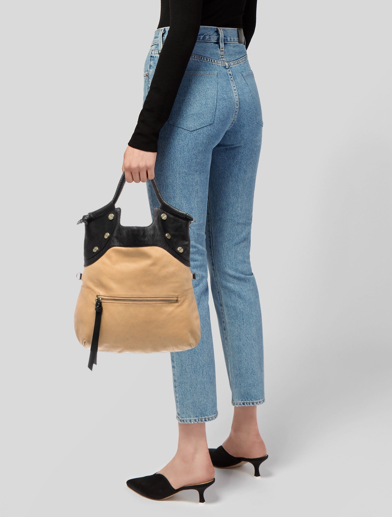 Foley + Corinna Leather Top Handle Bag
