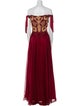 Fouad Sarkis Off-The-Shoulder Long Dress