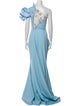 Fouad Sarkis One-Shoulder Long Dress