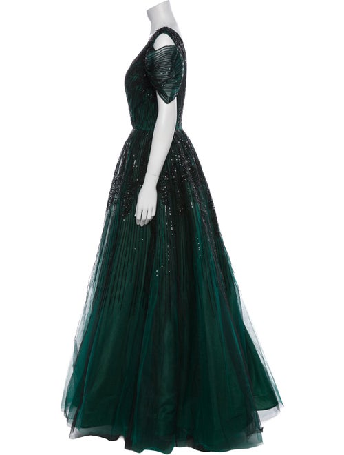 Fouad Sarkis V-Neck Long Dress