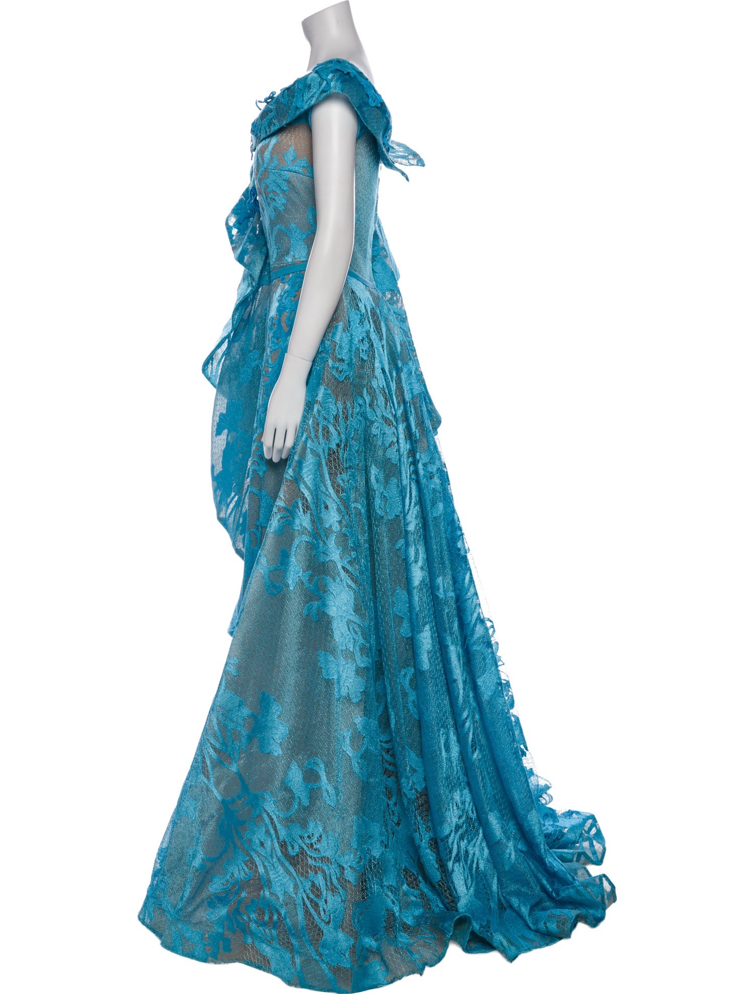 Fouad Sarkis Printed Long Dress