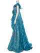 Fouad Sarkis Printed Long Dress