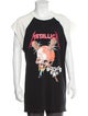 FOG Fear Of God Metallica Cut Off Graphic Print T-Shirt