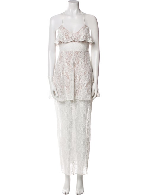 For Love & Lemons x Jaime King Lace Pattern Long Dress
