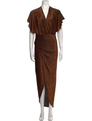 Forever Unique Dresses V-Neck Long Dress M