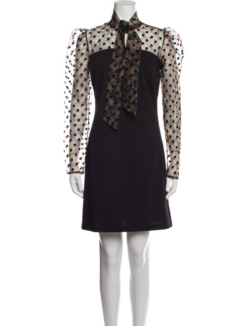 Forever Unique Polka Dot Print Knee-Length Dress