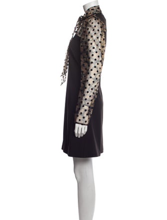 Forever Unique Polka Dot Print Knee-Length Dress