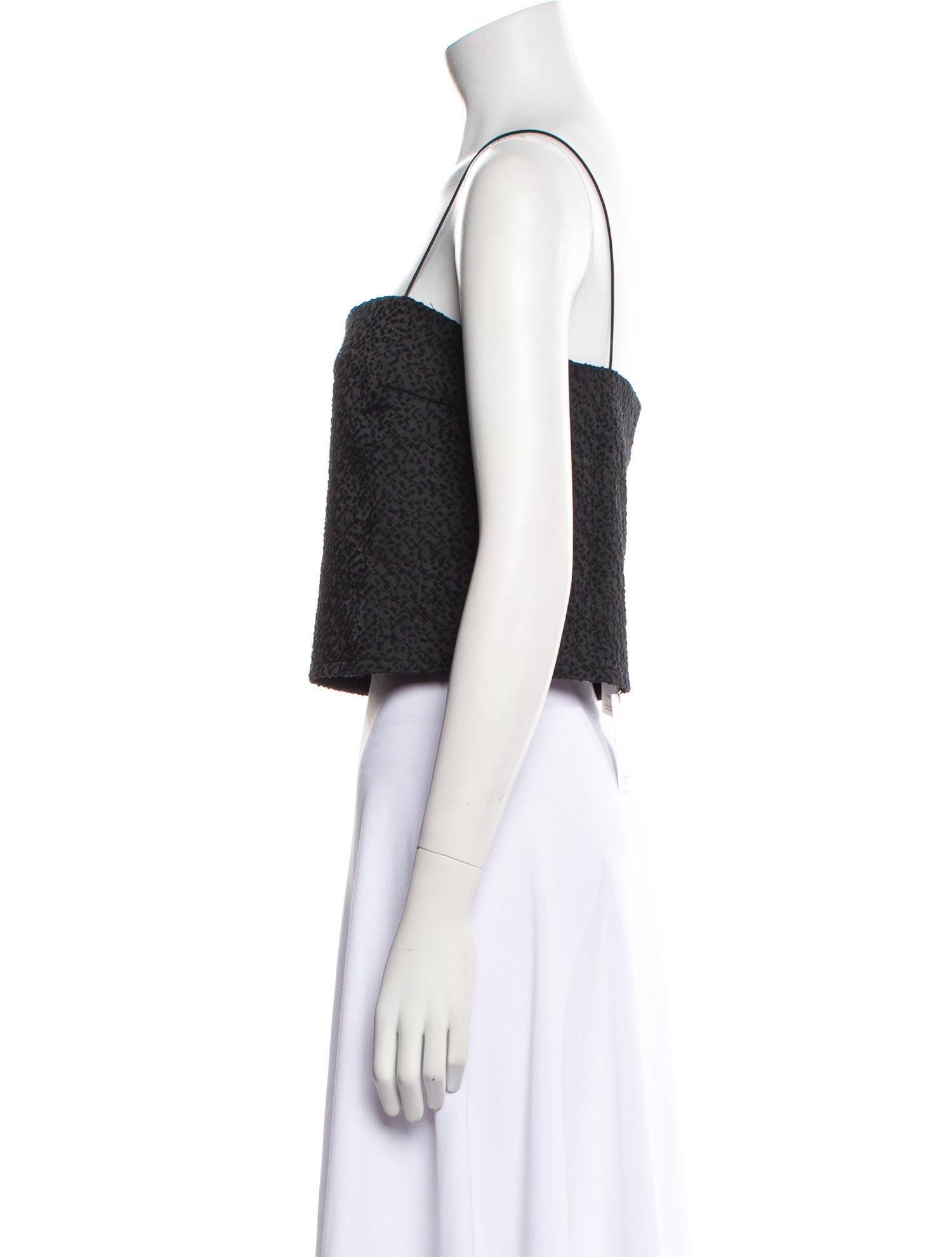 Foemina Square Neckline Sleeveless Crop Top w/ Tags