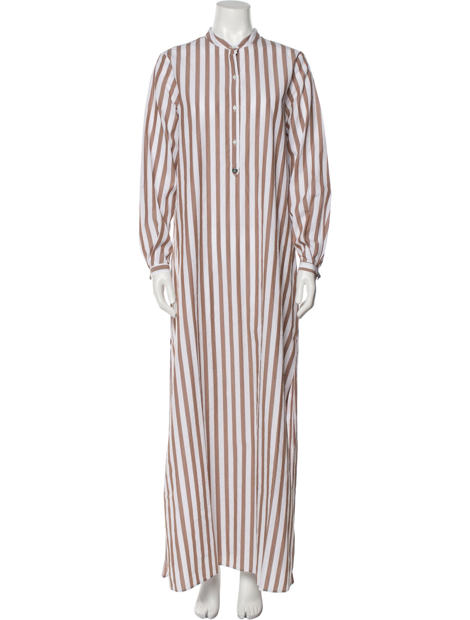 Fortela Striped Mock Neck Tunic